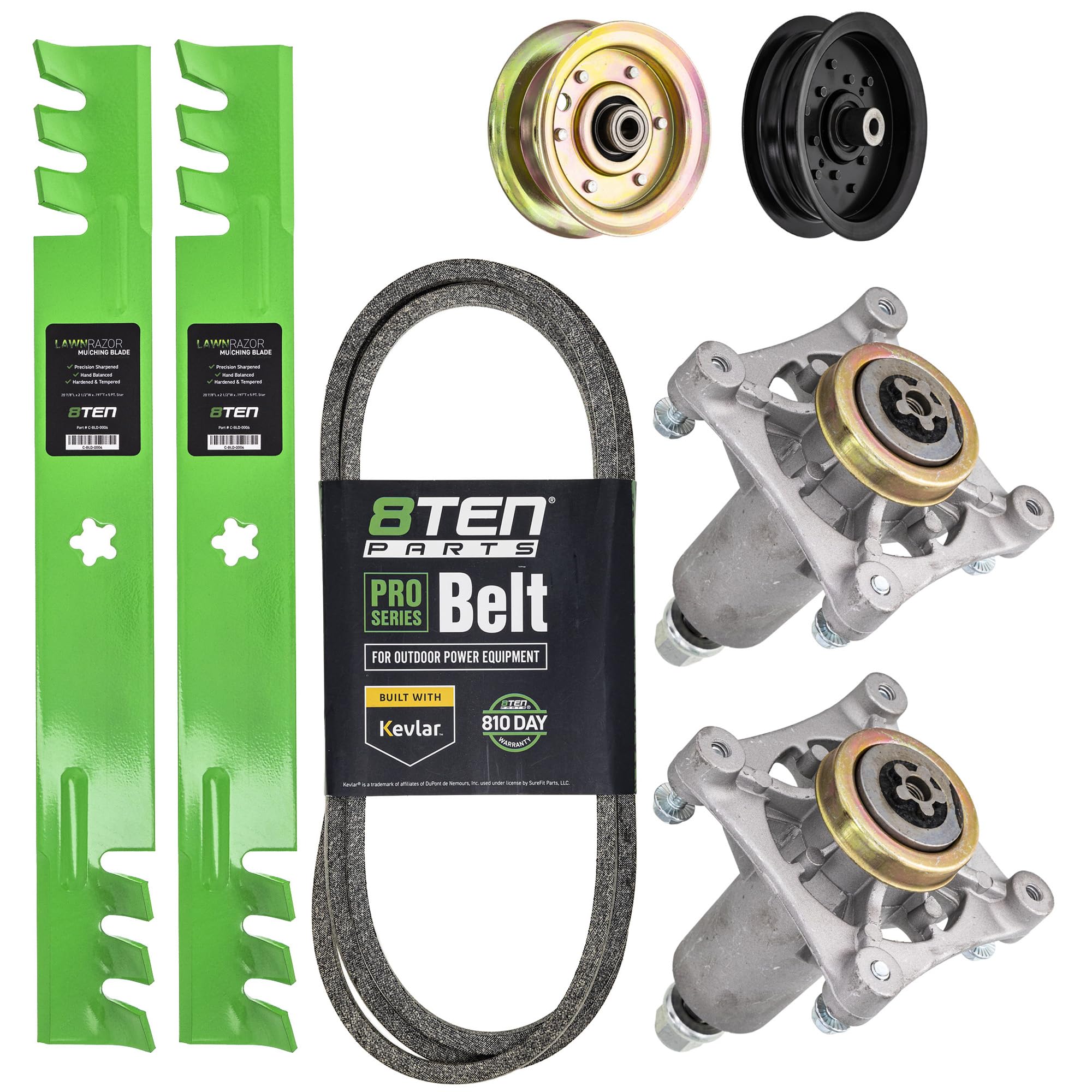 Amazon.com : 8TEN Blade Spindle Belt Idler Kit for Husqvarna